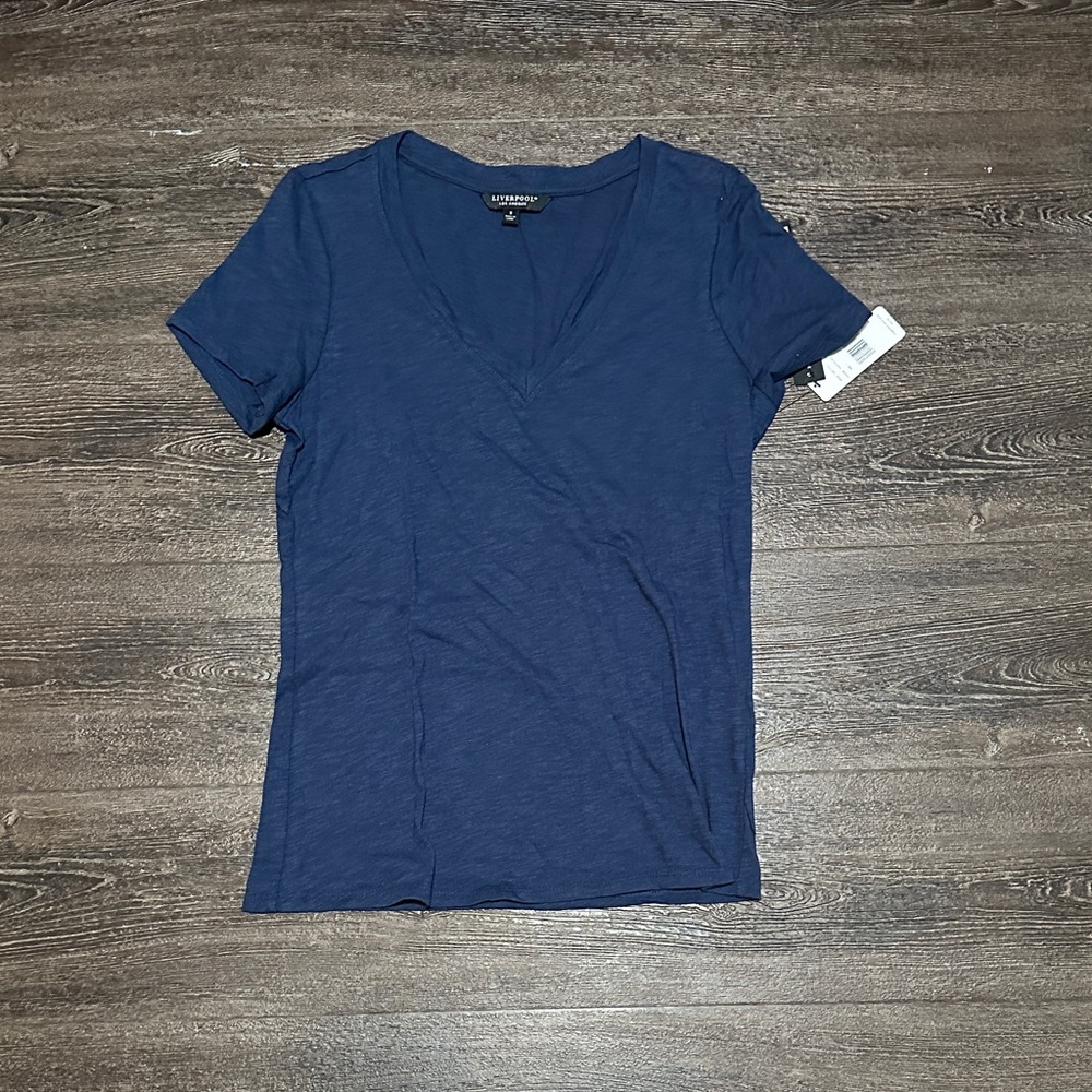 Liverpool Women's Blue Short Sleeve Tee